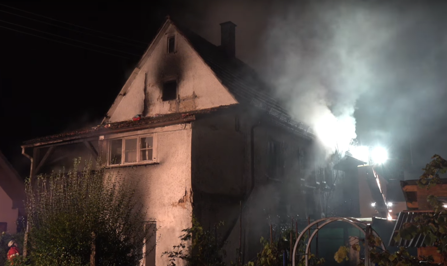 Benningen: ð¥ð¥ Wohnhausbrand ð¥ð¥ Feuerwehr rettet Bewohnerin aus dem Feuer ð [Flammen & Rauch]