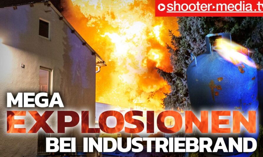 ð¥ ð¥  Heftige Explosionen & Flammen beim Brand im Gewerbebetrieb  ð¥ ð¥ | Großeinsatz Feuerwehr