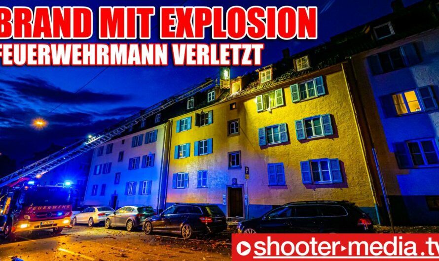 ð¥ DACHGESCHOSS VOLLBRAND ð¥ ➕ ð¥ EXPLOSION ð¥ | 2 Verletzte ( 1 Feuerwehrmann )