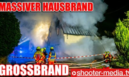 ð¥ð¥ GROSSBRAND: MASSIVER HAUSBRAND mit ENORMER HITZESTRAHLUNG ð¥ð¥ | 2 Drehleitern im Einsatz