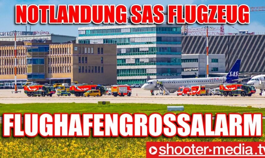 ð¨ð¨ FLUGHAFENGROSSALARM STR: NOTLANDUNG SAS FLUGZEUG ð¨ð¨ | Großeinsatz am Airport Stuttgart