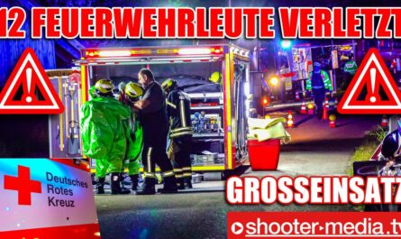 ⚠️ 12 VERLETZTE FEUERWEHRLEUTE = GROSSEINSATZ ⚠️ | ⚠️ Containerbrand eskaliert ⚠️