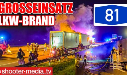 ð¥ A81: LKW-BRAND ENTWICKELT SICH ZUM GROSSEINSATZ ð¥ | ð Rettungsgasse zugefahren ð