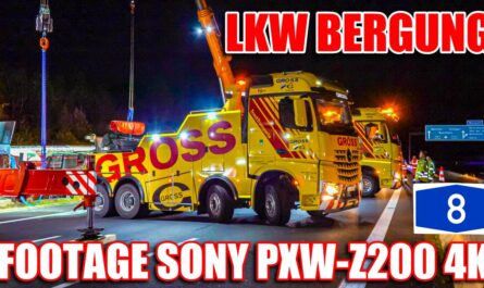 ð¡ A8: BERGUNG LKW ð¡ | ▶️ Footage Sony PXW-Z200 4K XDCAM ◀️ | Firma GROSS