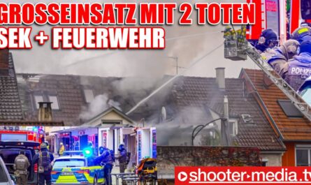 ❌ 2 TOTE - GROSSEINSATZ mit SEK & FEUERWEHR ❌ | ð Hausbrand in Esslinger Altstadt ð