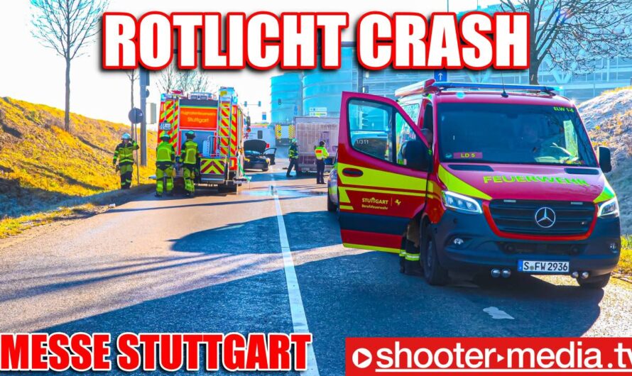 ð ð ROTLICHTFAHRT FÜHRT ZUM CRASH ð ð | Kollision an der Messe Stuttgart auf der L1192